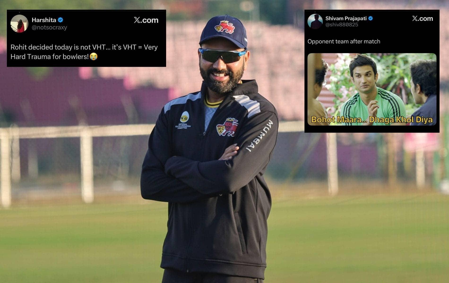 Rohit Sharma's 155: A Smackdown for Sikkim Bowlers!