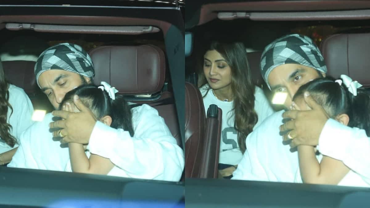 Raj Kundra Beti Ko Paps Se Chhupane Ki Koshish Karta Hai
