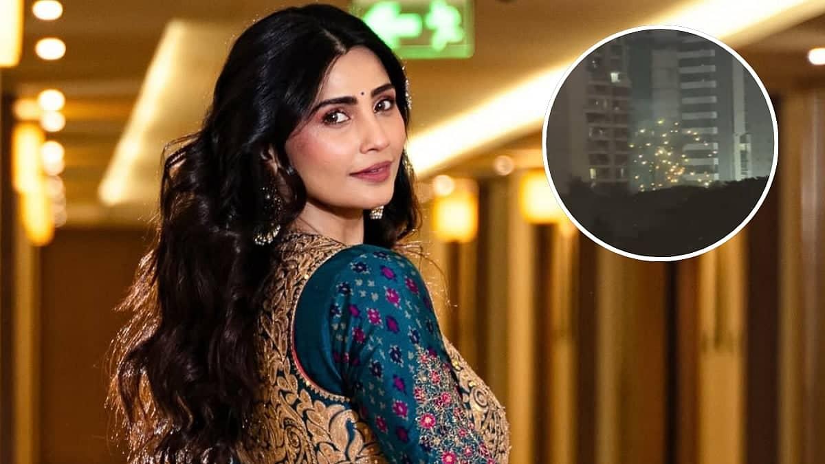 Daisy Shah Blasts Crackers Chaos Near Her Bandra Home