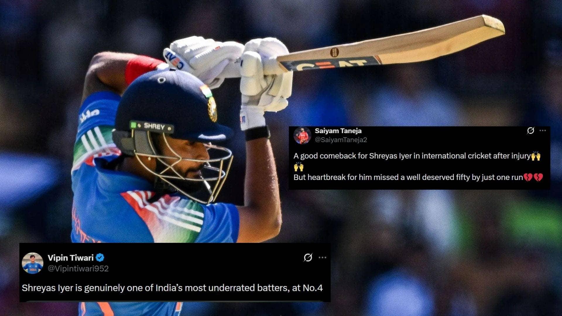 Shreyas Iyer shines with 49 in thrilling ODI comeback