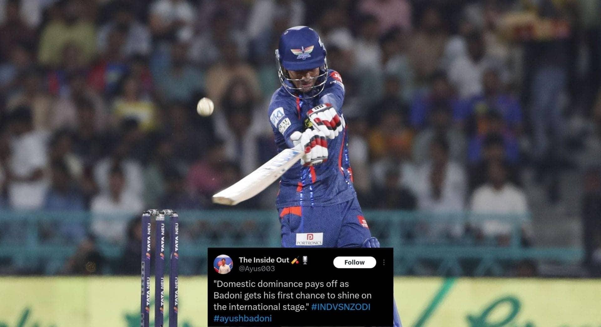 Badoni's Call-Up: From Vijay Hazare to Team India Spotlight