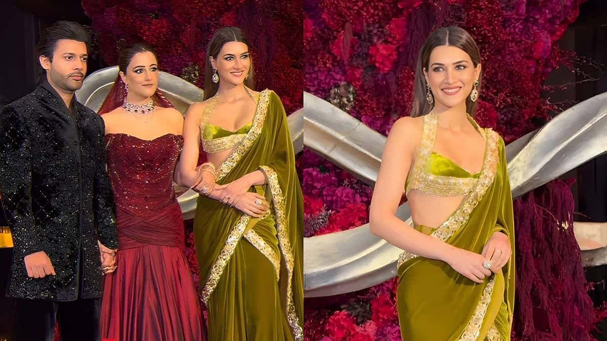 Kriti Sanon Dazzles at Nupur and Stebin's Mumbai Bash