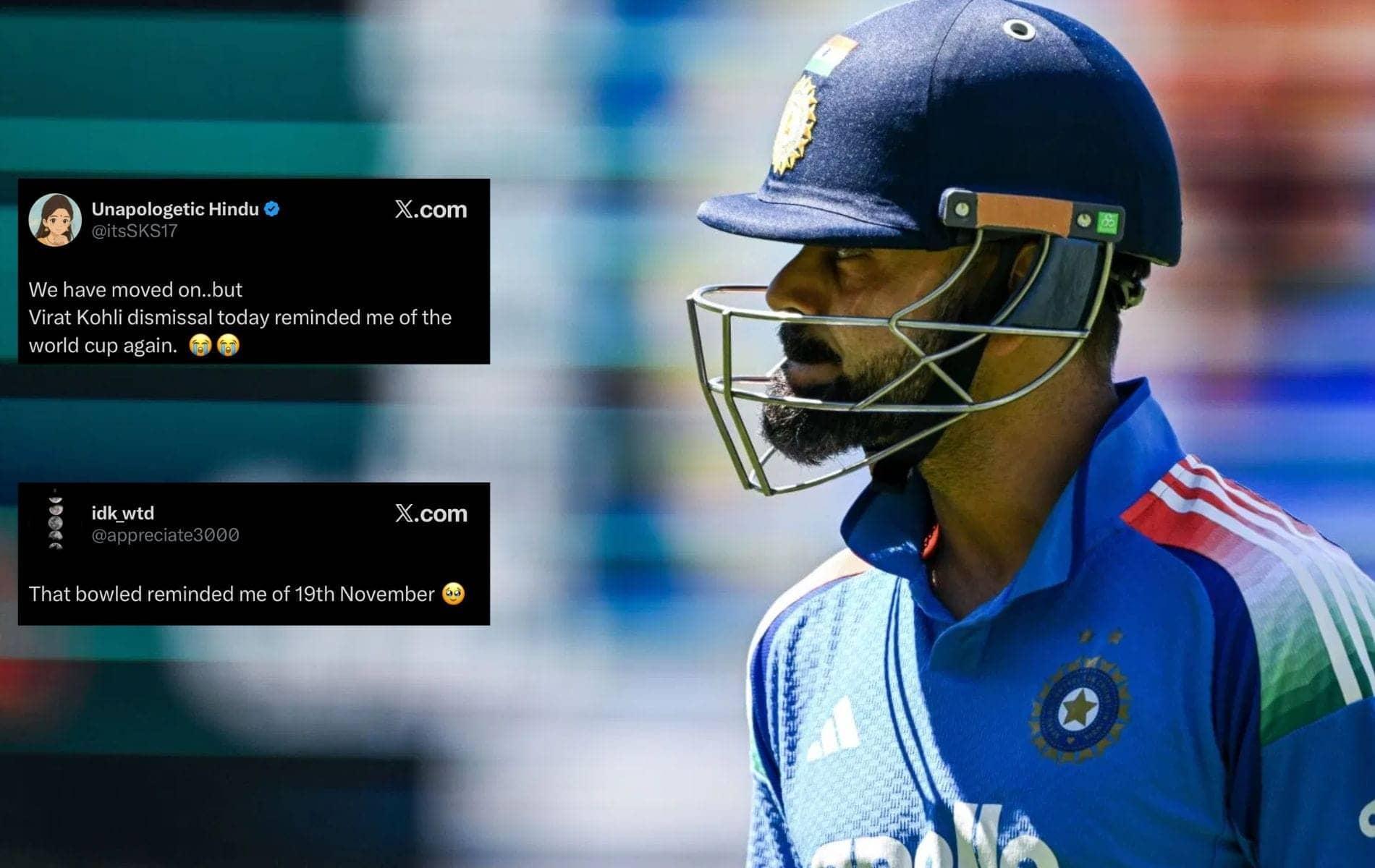 Kohli's Dismissal: Fans Relive the 2023 Heartbreak
