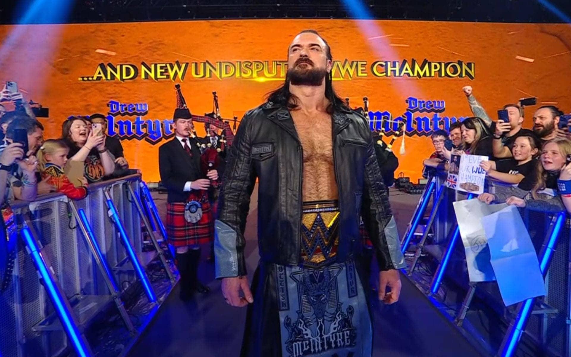 Drew McIntyre's Epic Entrance: A WWE Champion's Vibe