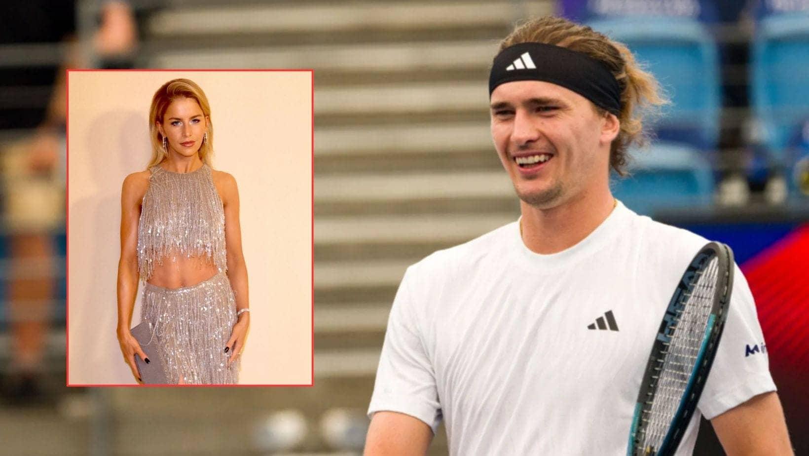 Zverev and Fashion Star Caro Daur Spotted Before 2R Showdown