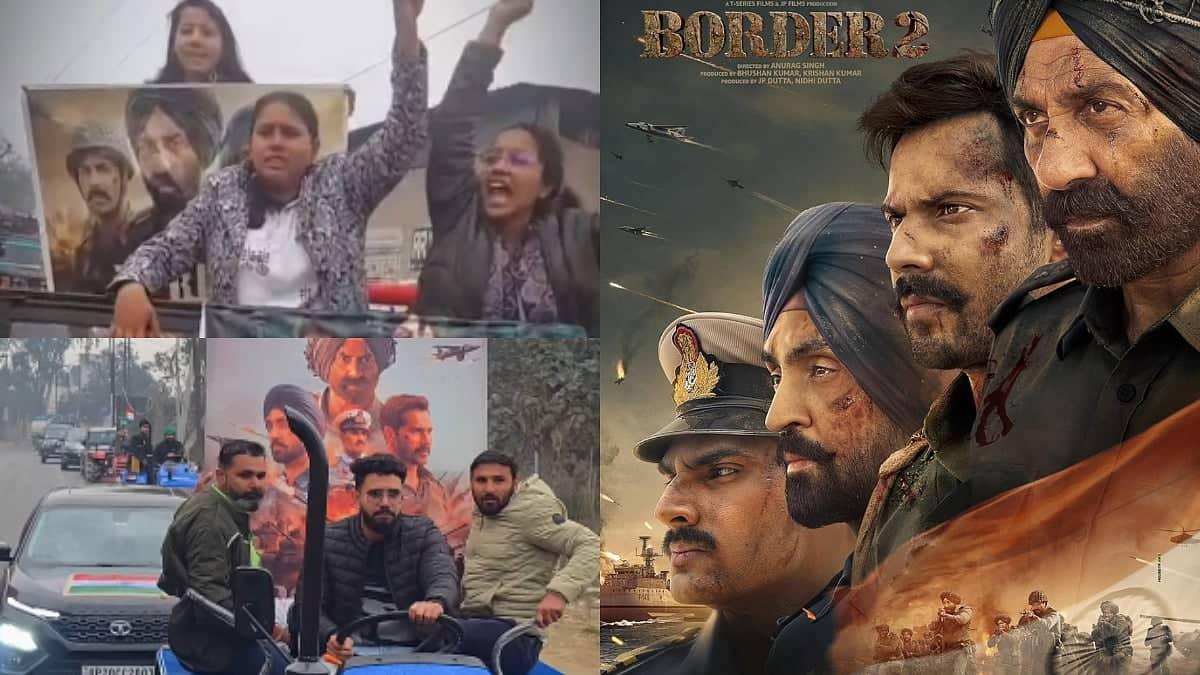 Border 2 Ka Dhamaka: Fans Jeep-Tractor Mein Theatre Pahuche!