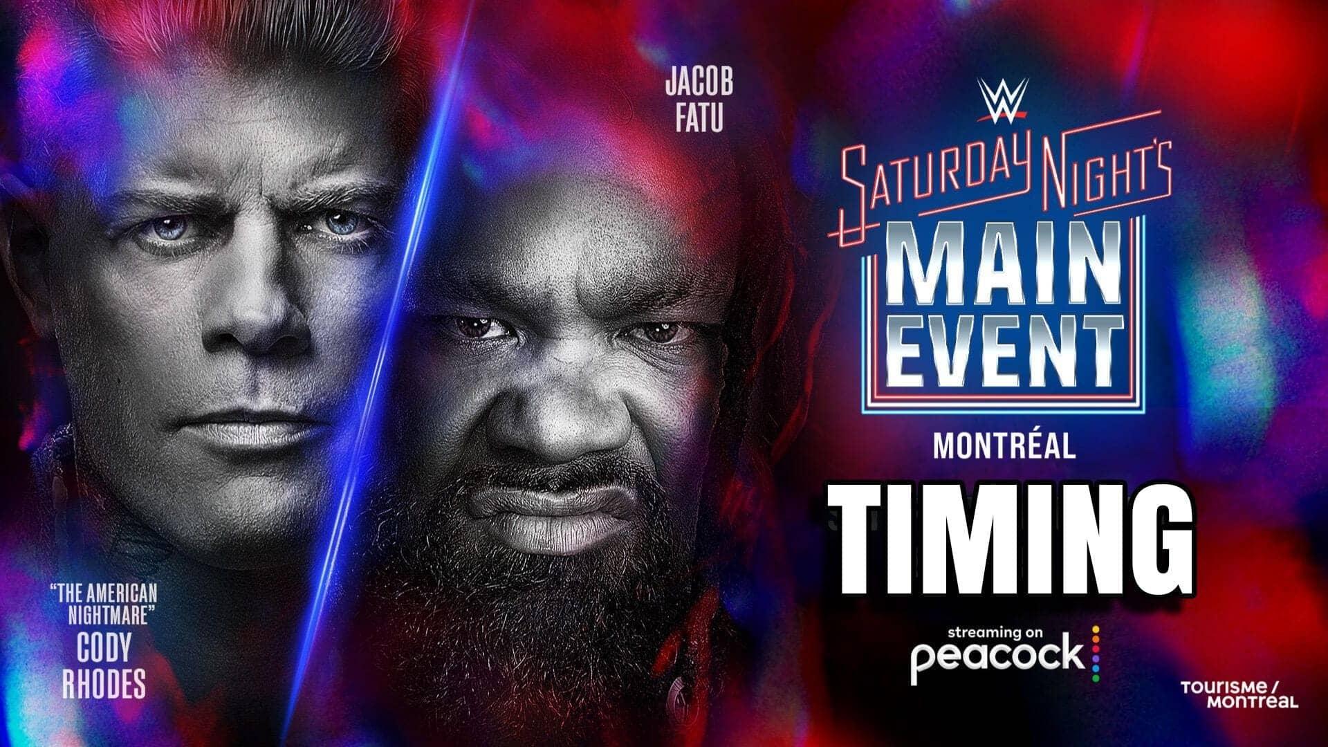 WWE Saturday Night's Main Event: What’s cooking tonight?