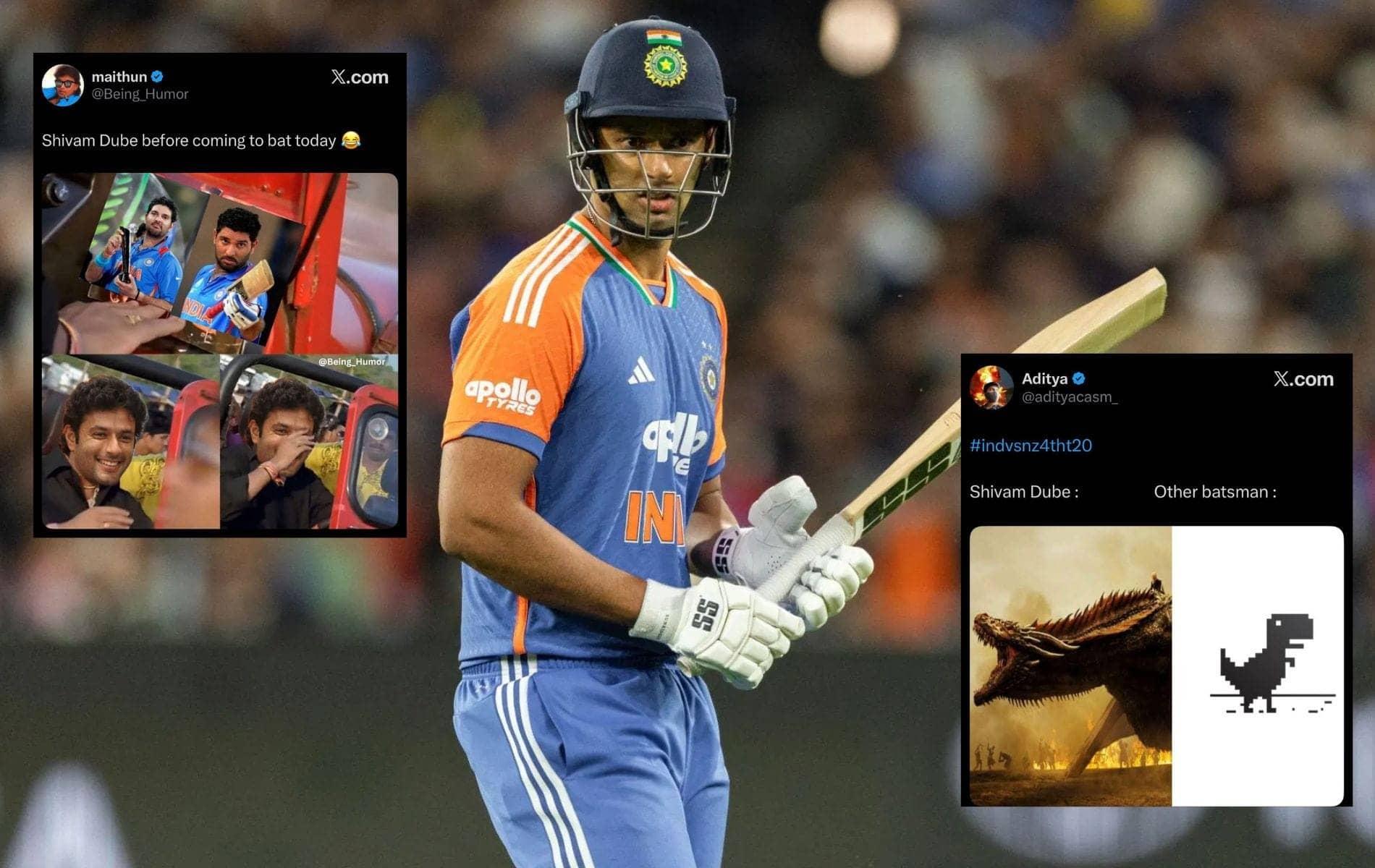 Shivam Dube's epic sixes light up T20I showdown against NZ