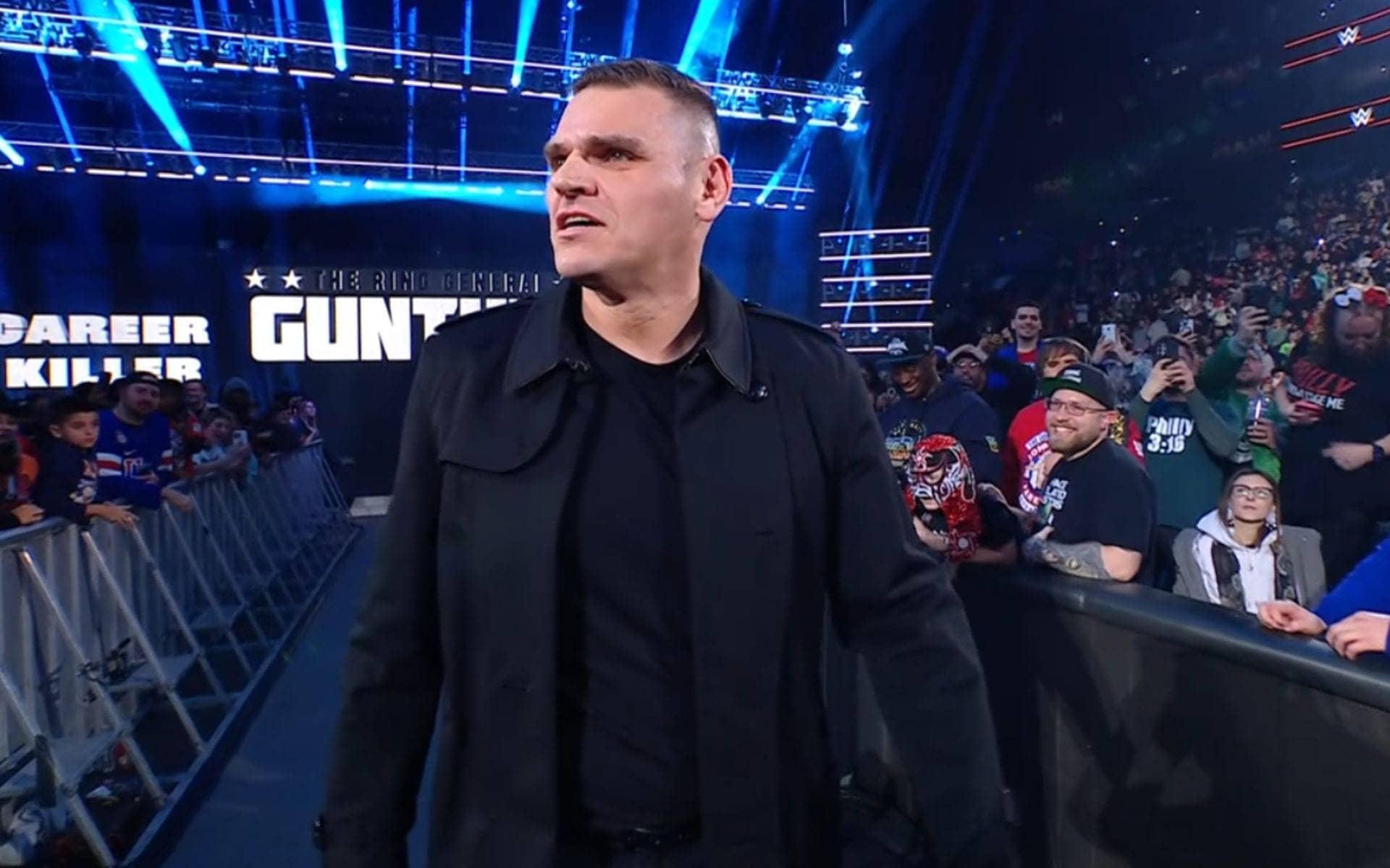 Gunther lays the smackdown on AJ Styles' partner on RAW