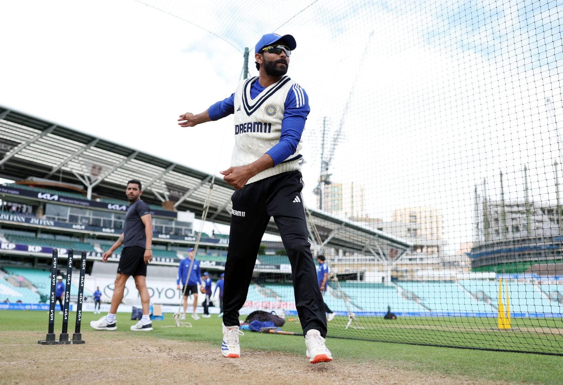 Jadeja Shows Off Bowling Skills in Fun Match with Chouhan
