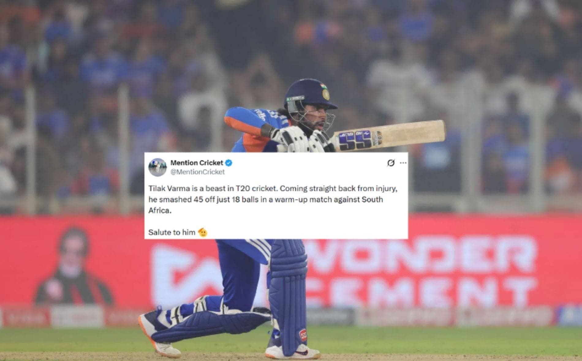 Tilak Varma ka dhamakedar comeback, fans ka josh dekhna!