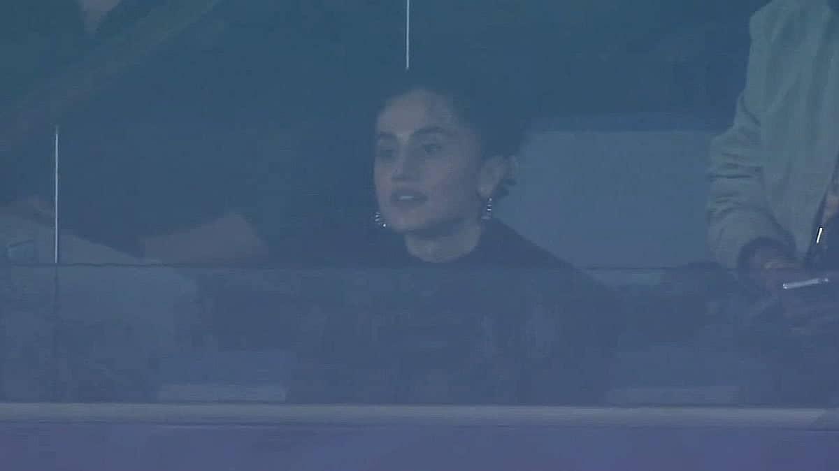 Taapsee Pannu Kickin' It at India vs Namibia T20 Match