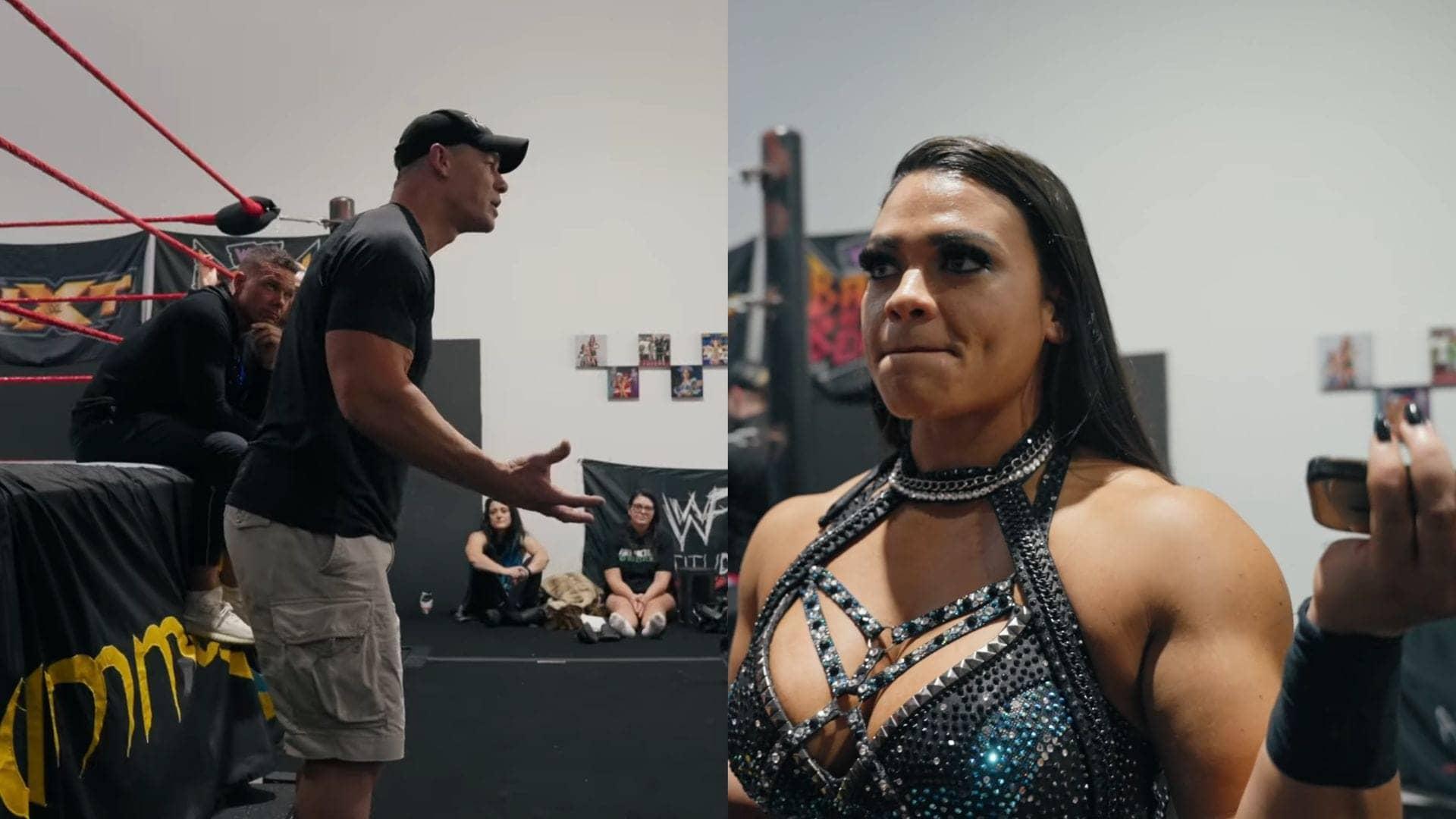 Nikki Blackheart fired up after Cena's surprise visit