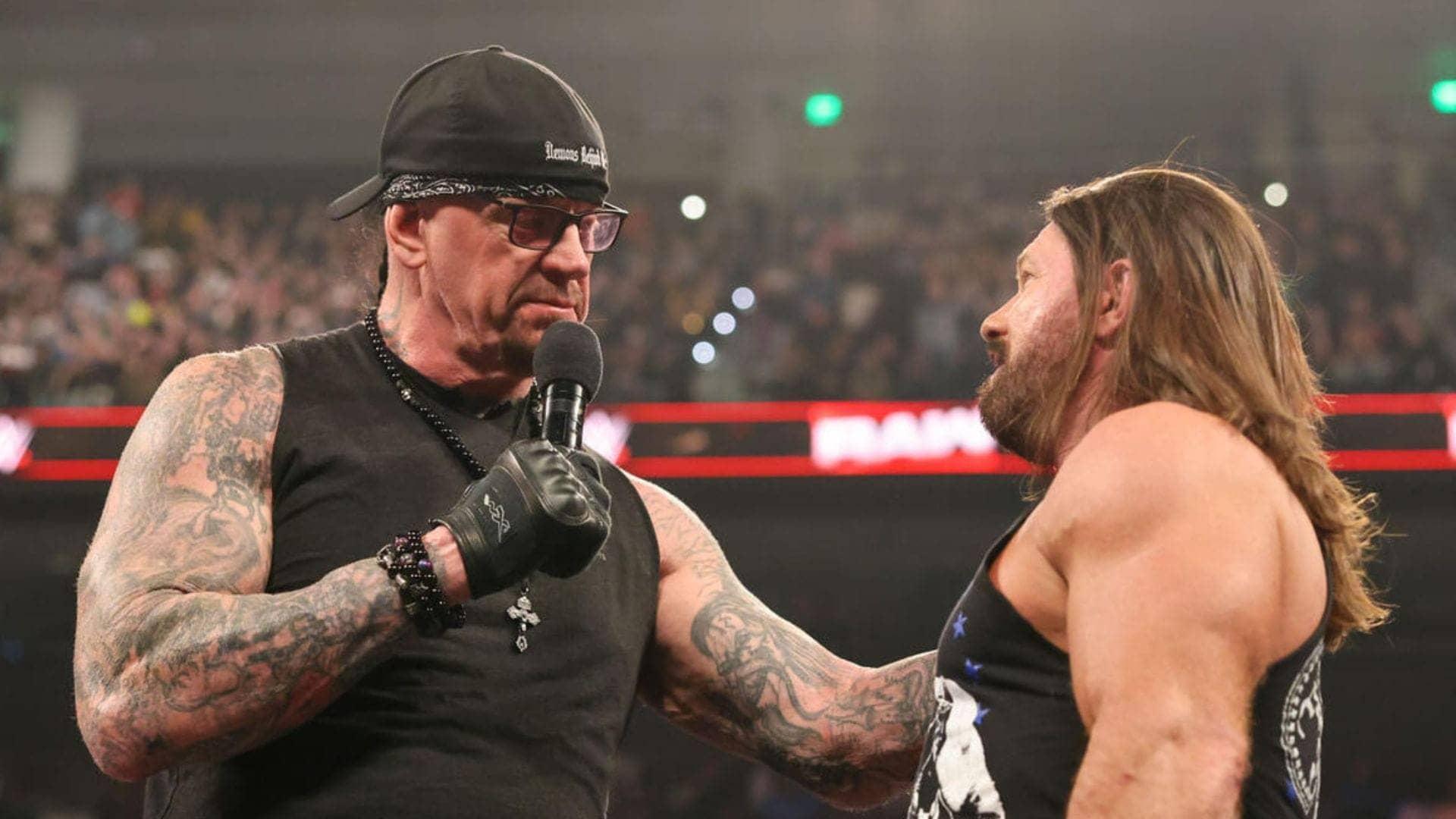 AJ Styles and The Undertaker Share a Magical Moment After RAW