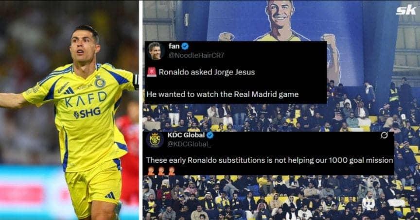 Ronaldo ka substitution: Real Madrid ka match dekhne ki khwahish