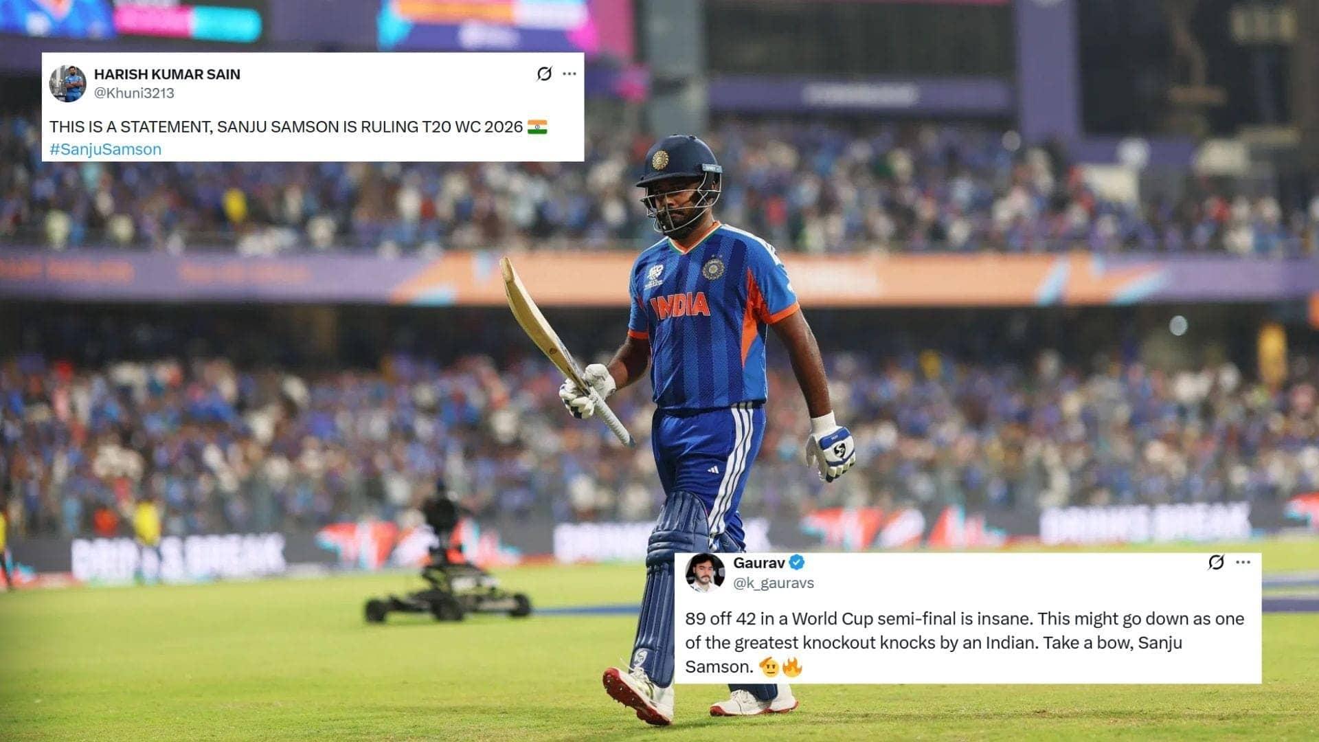 Sanju Samson's Electrifying 89 Runs at Wankhede Showdown