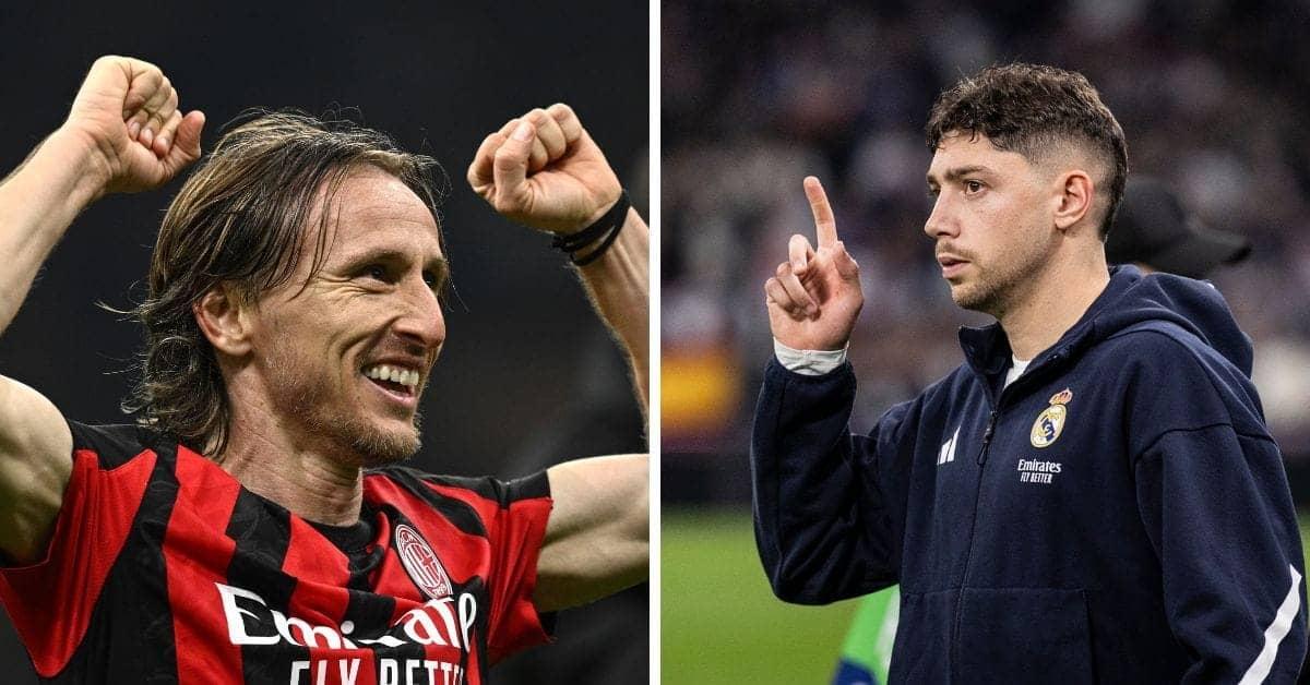 Luka Modric gives a big shoutout to Fede Valverde's hat-trick