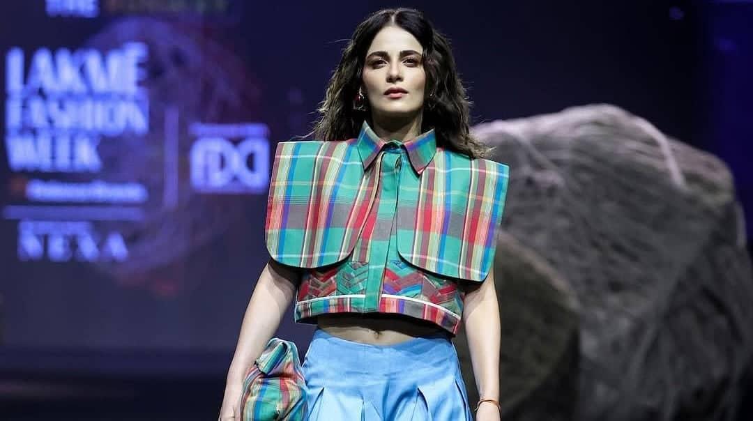 Radhika Madan Dazzles In Madras-Check Style At Lakmé Fashion Week
