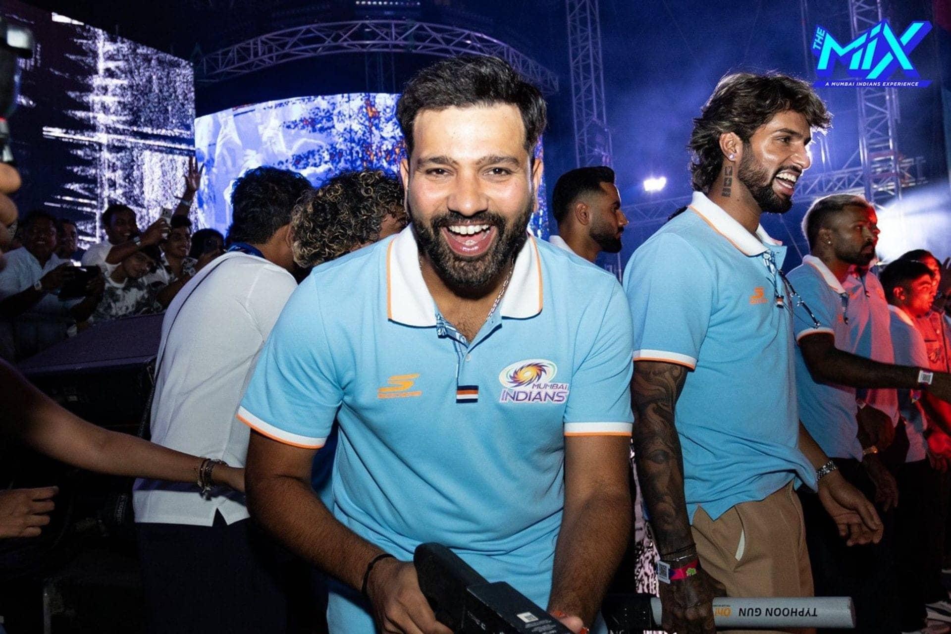 Rohit Sharma electrifies MI fest with epic dance moves