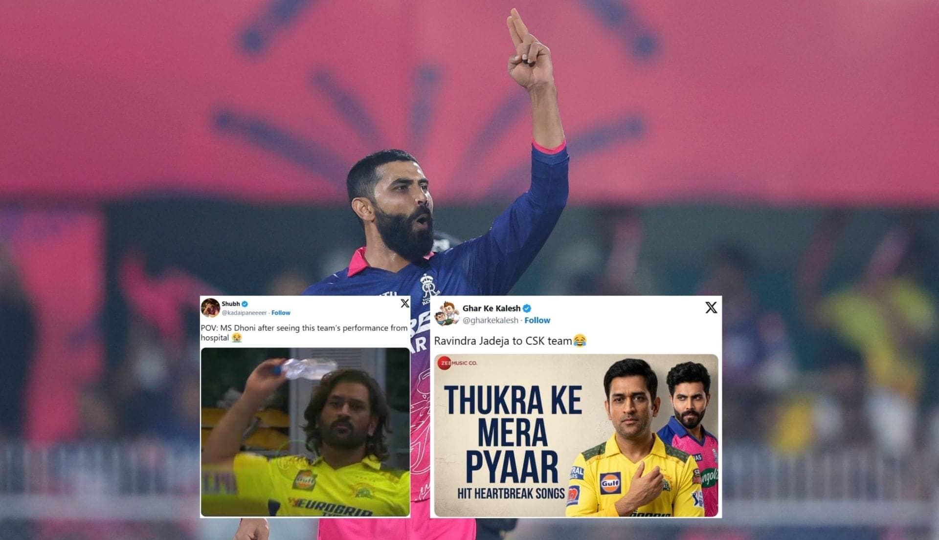 Jaddu ki bowling se CSK ka haal kharab, memes ka jadoo!
