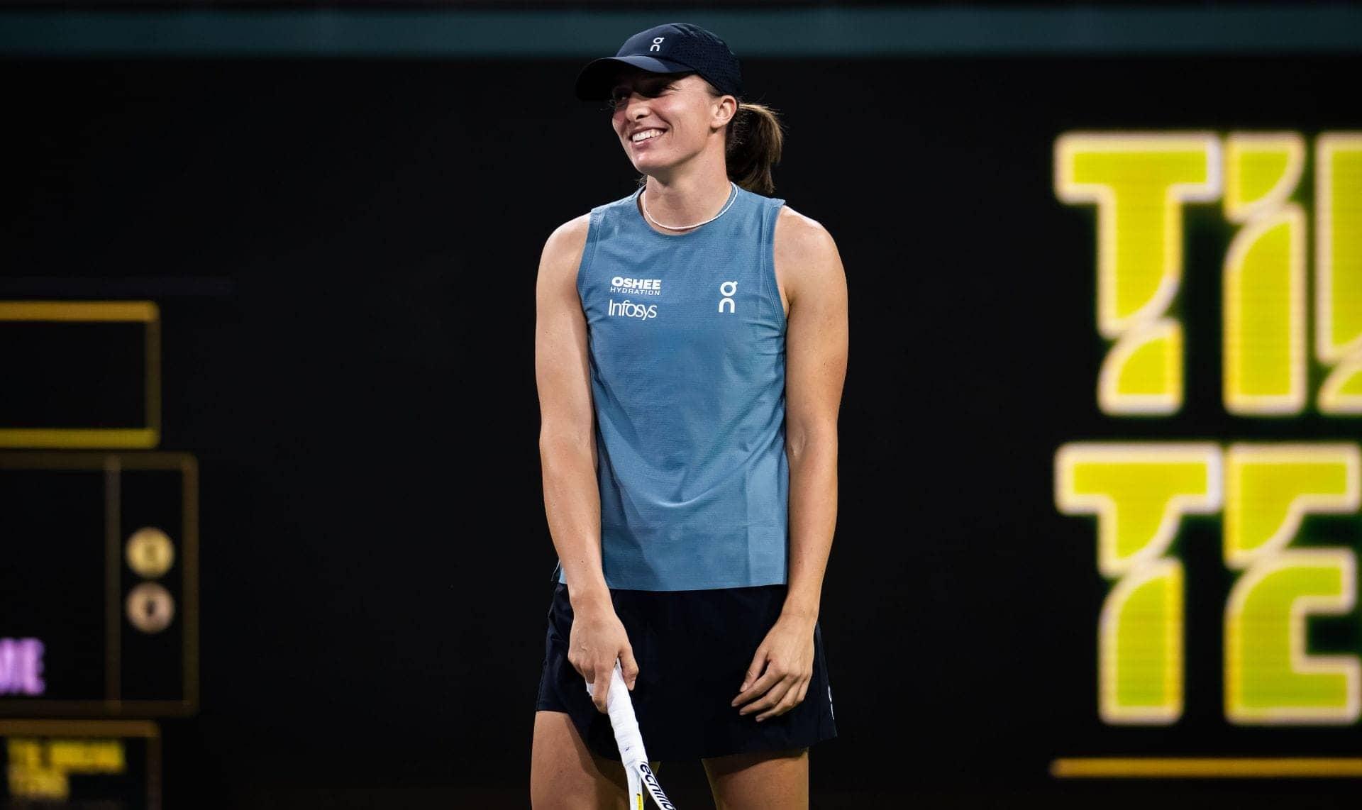 WTA's Iga Swiatek Promo Becomes Hilarious Line Art Blunder