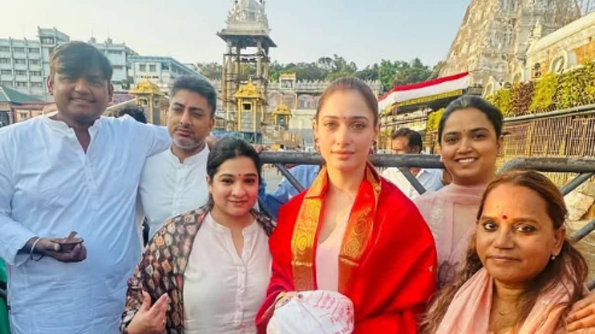 Tamannaah Bhatia Lights Up Tirumala with Divine Presence