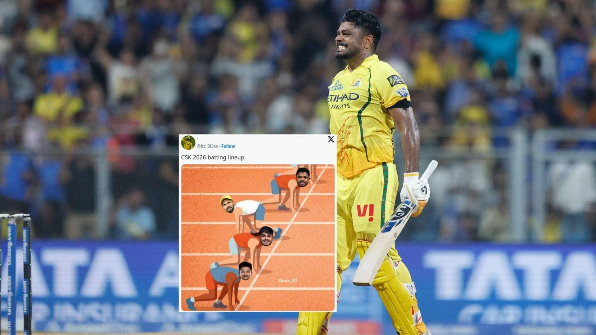 Sanju Samson's Century Powers CSK to 207/6 vs MI in IPL 2026