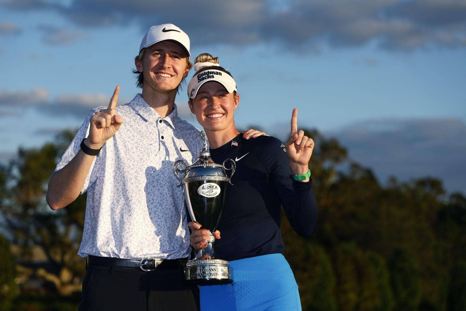 Sebastian Korda Gives Nelly a Big Cheer After Her Win!