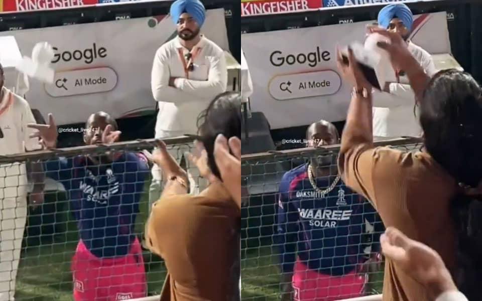 Rajasthan Royals Triumph: Jofra Archer's Fan Toss Stuns Crowd