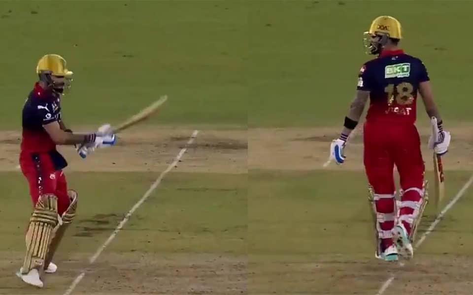Kohli's Smooth Ramp Shot Shines in RCB vs KKR Showdown