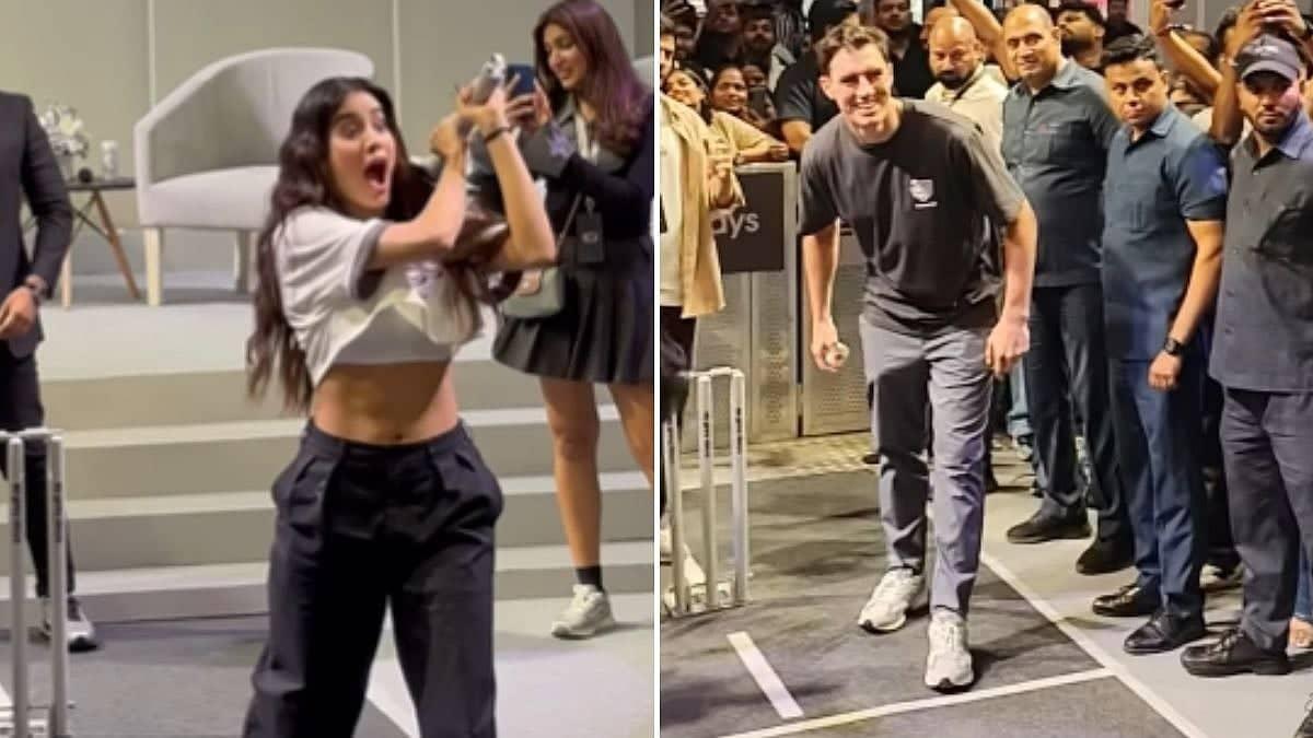 Janhvi Kapoor's Funny Phone Hit at Pat Cummins Fan Event