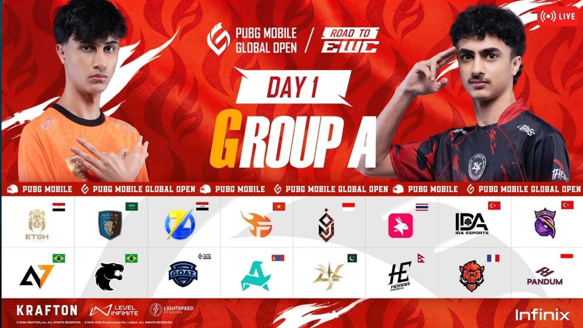 PMGO 2026 Season 1 Day 1: Teams, Matches, and How to Watch