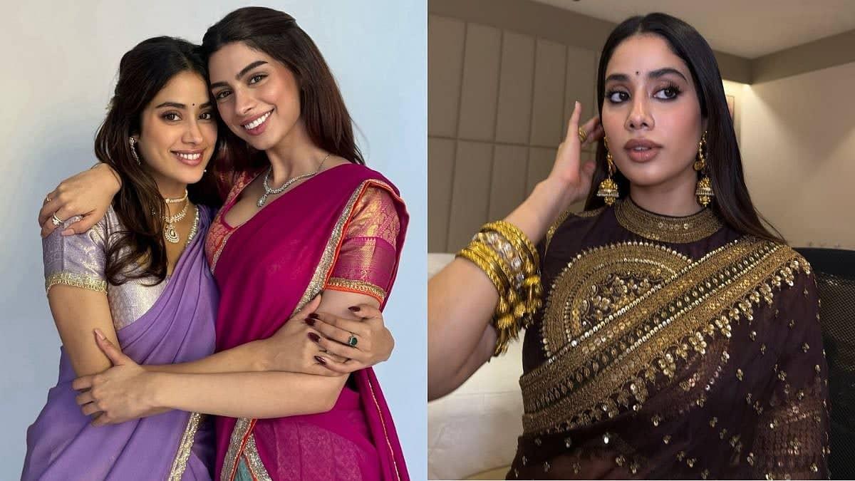 Janhvi Kapoor Shines Like Royalty In Stunning Saree Look
