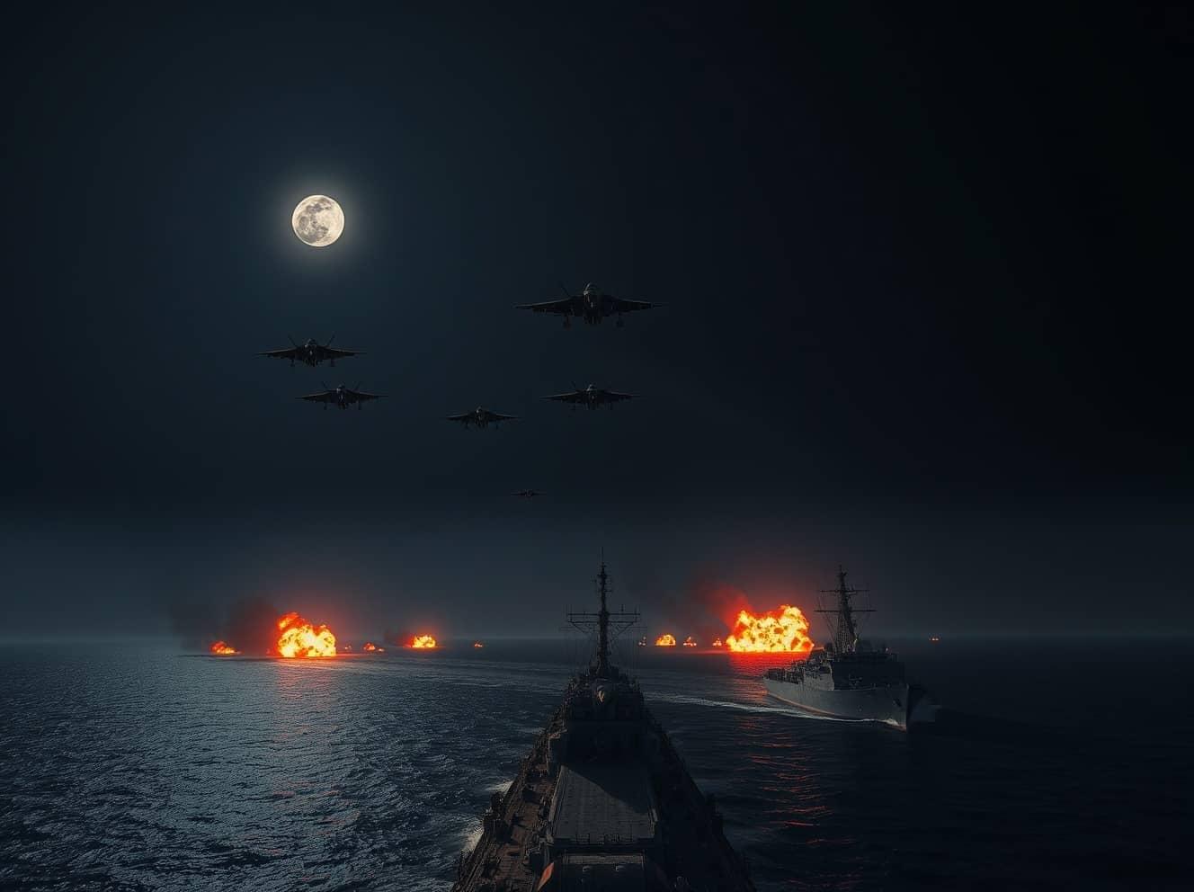 U.S. and Israeli Jets Drop Strikes in Hormuz Oil Hustle