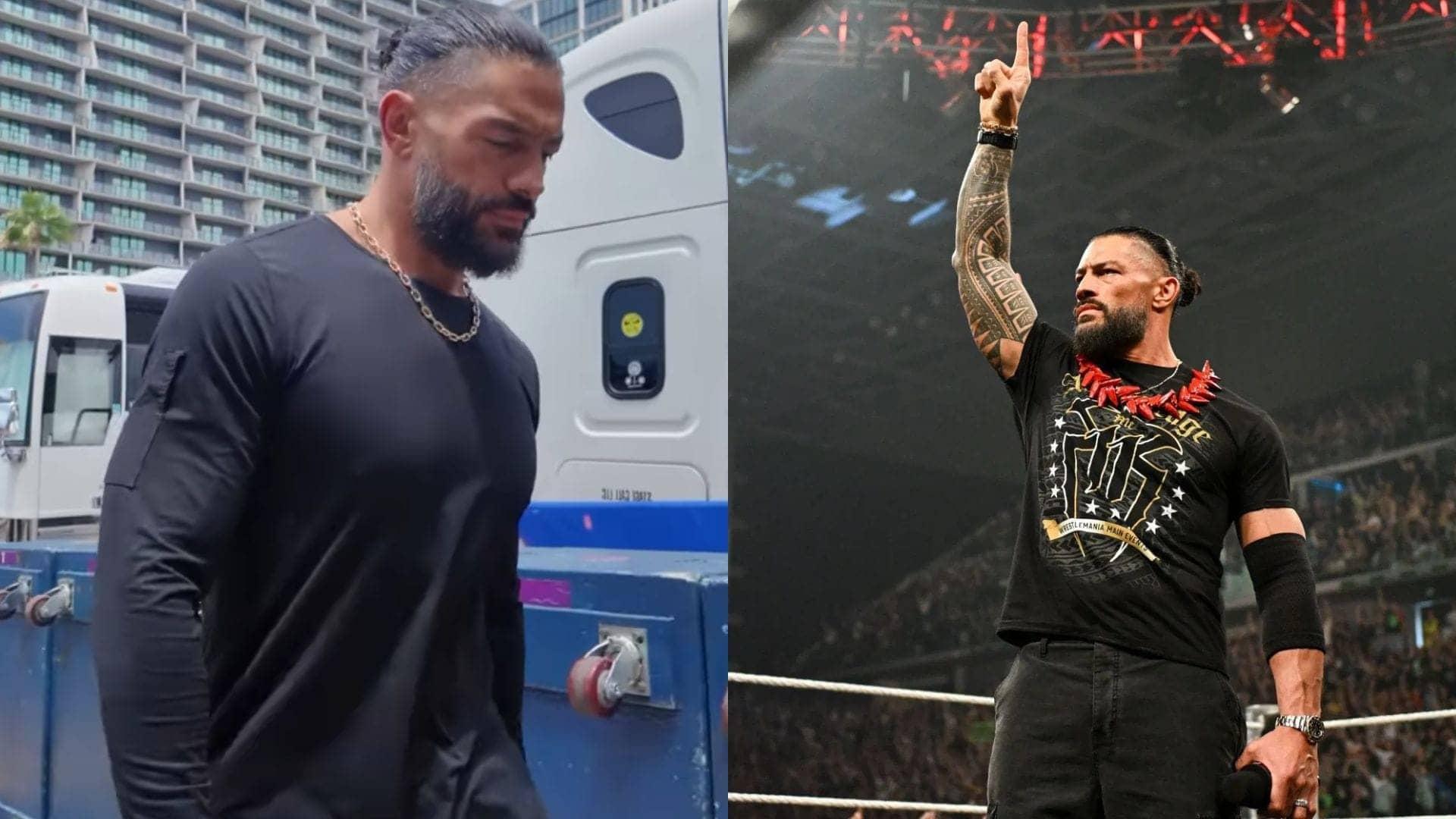 Roman Reigns Strolls by as Fans Go Wild for OTC